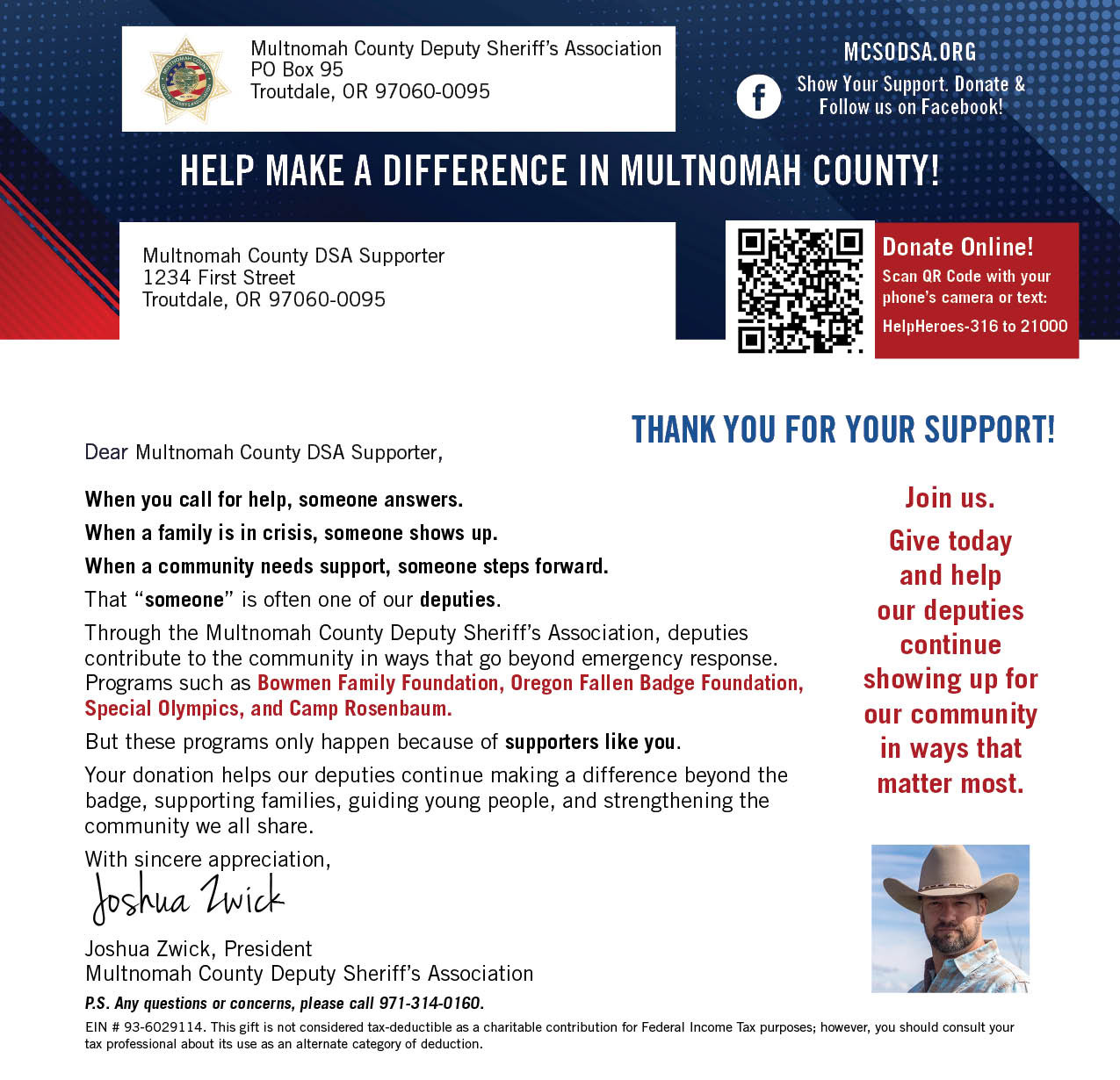 Donation Letter