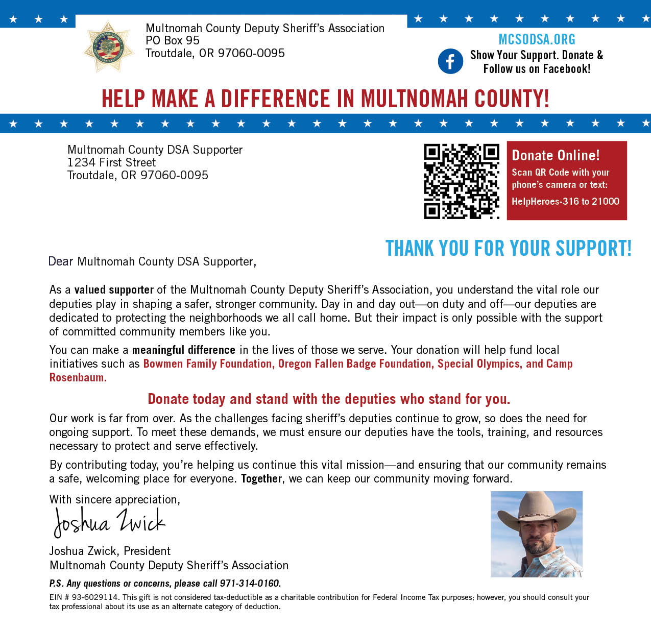 Donation Letter